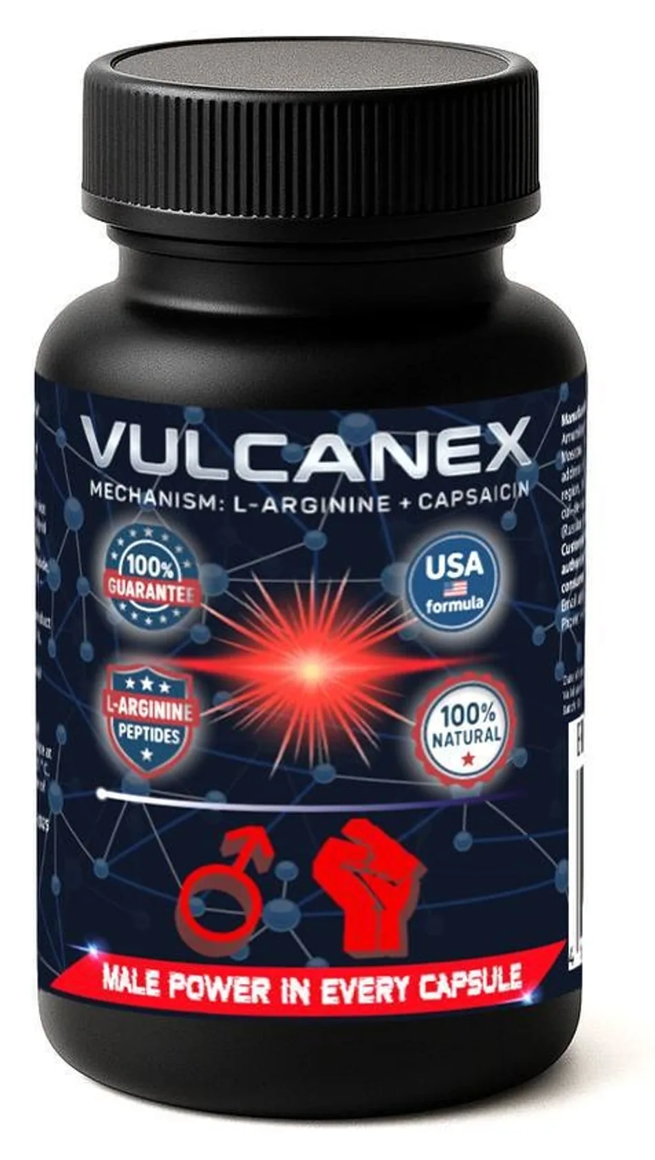 Vulcanex — պարկուճներ պոտենցիայի և շագանակագեղձի համար, պարկուճներ տարայում